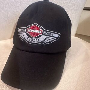 Harley Davidson Vintage 100 Year Anniversary Cotton Baseball Hat Small